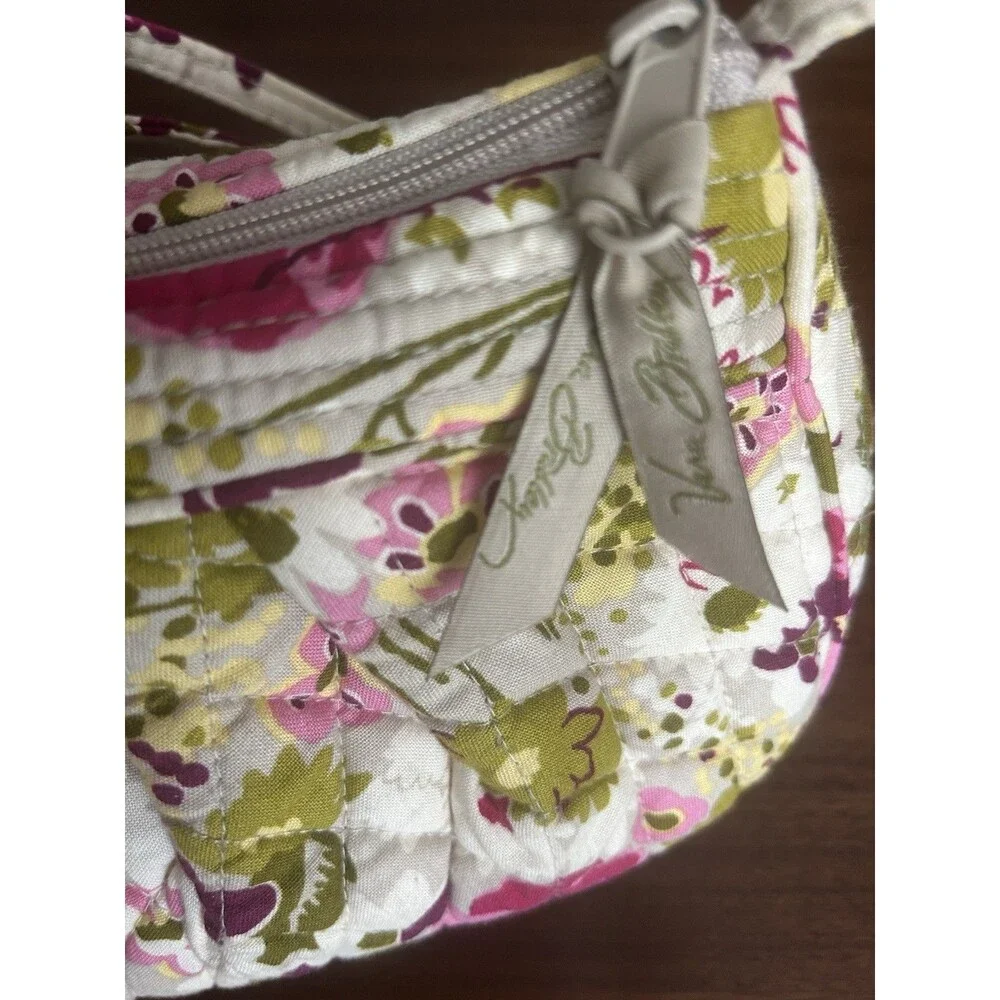 Vera Bradley Floral Quilted Small Crossbody Bag Adjustable Strap Zip Multicolor